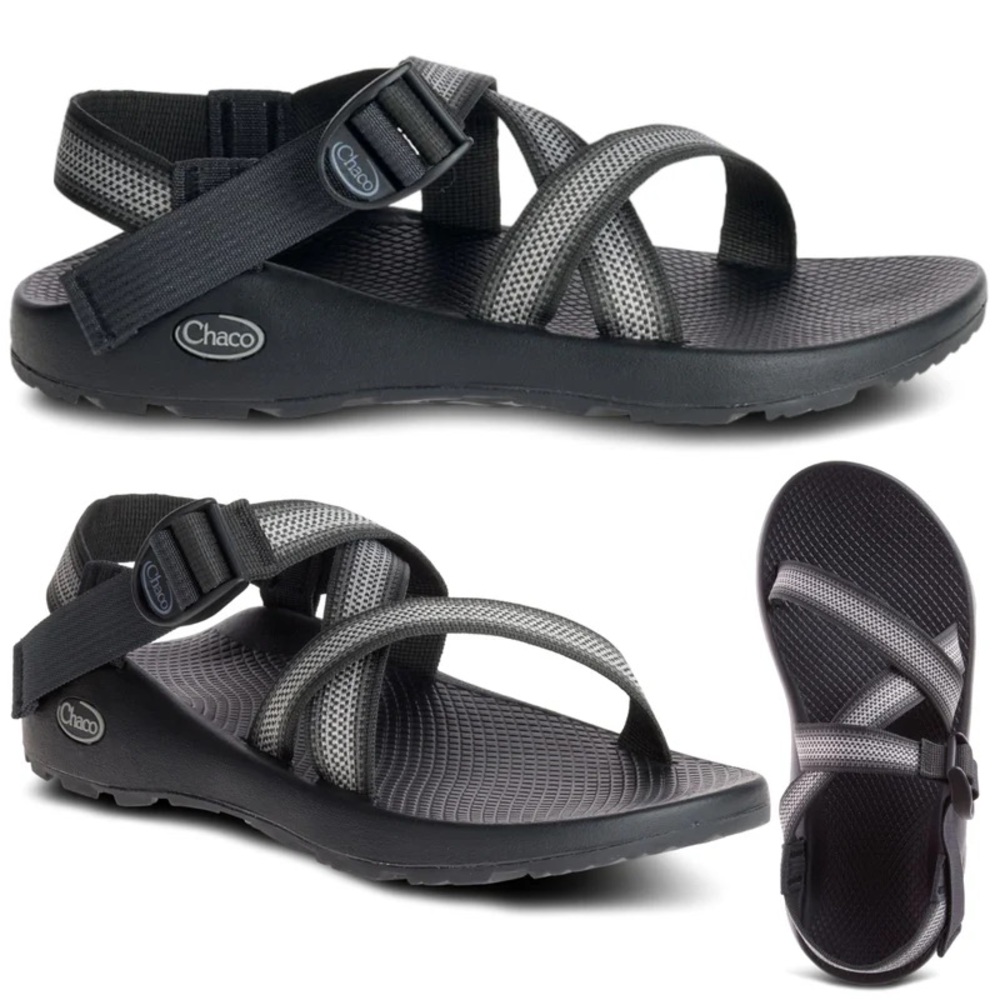 Chaco’s Men’s Z/1 Sandals in Black & Grey, size 13
